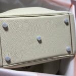 Lindy Togo White Clemence 26 cm - Image 4