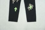Jeans Chrome Hearts Green & Leopard Cross - Image 5
