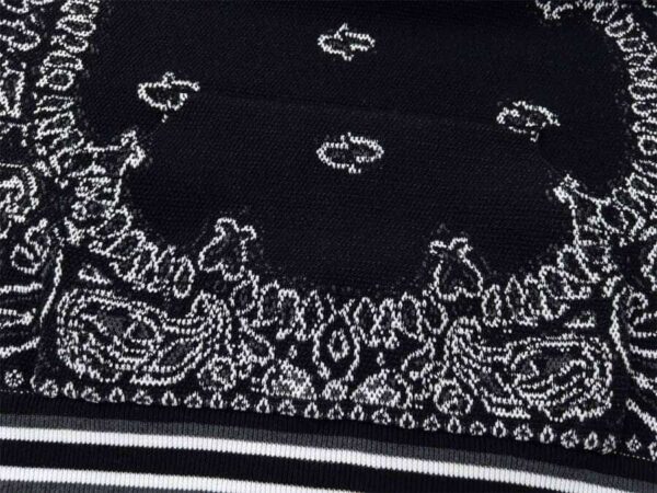 Amiri Bandana B-Ball Hoodie 'BlackGrey' - Image 6