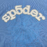 Hoodie Sp5der Web Sky Blue - Image 5