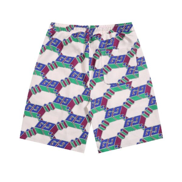 Set Gucci Multicolor GG Pattern Shirt and Shorts GC003 - Image 6