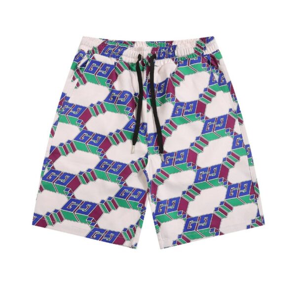 Set Gucci Multicolor GG Pattern Shirt and Shorts GC003 - Image 4