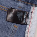 Jeans Balenciaga BB Logo Blue BL045 - Image 9