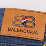 Jeans Balenciaga BB Logo Blue BL045 - Image 4