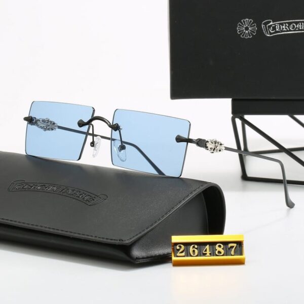 Sunglasses Chrome Hearts Rimless with Colored Lenses CH083 - Image 6