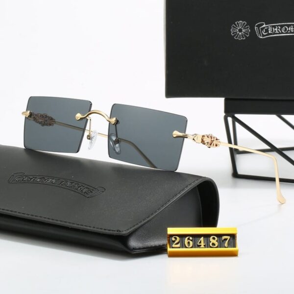 Sunglasses Chrome Hearts Rimless with Colored Lenses CH083 - Image 1