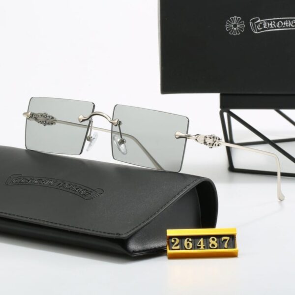 Sunglasses Chrome Hearts Rimless with Colored Lenses CH083 - Image 4
