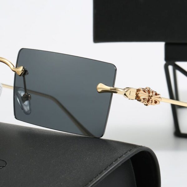 Sunglasses Chrome Hearts Rimless with Colored Lenses CH083 - Image 12