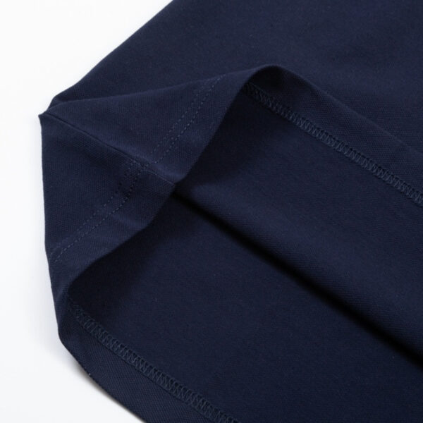 Polo Shirt Prada Logo Stripe Navy PD004 - Image 8