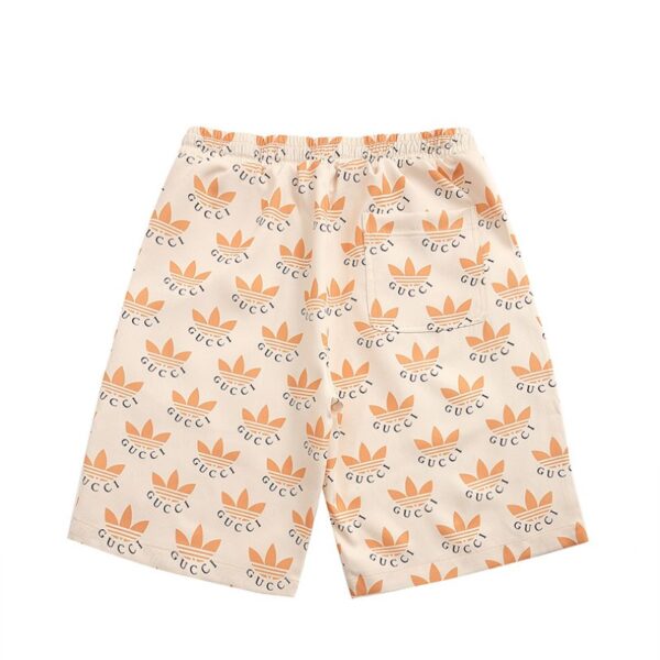 Shorts Gucci x Adidas Trefoil Beige Casual GC029 - Image 2