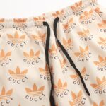 Shorts Gucci x Adidas Trefoil Beige Casual GC029 - Image 4