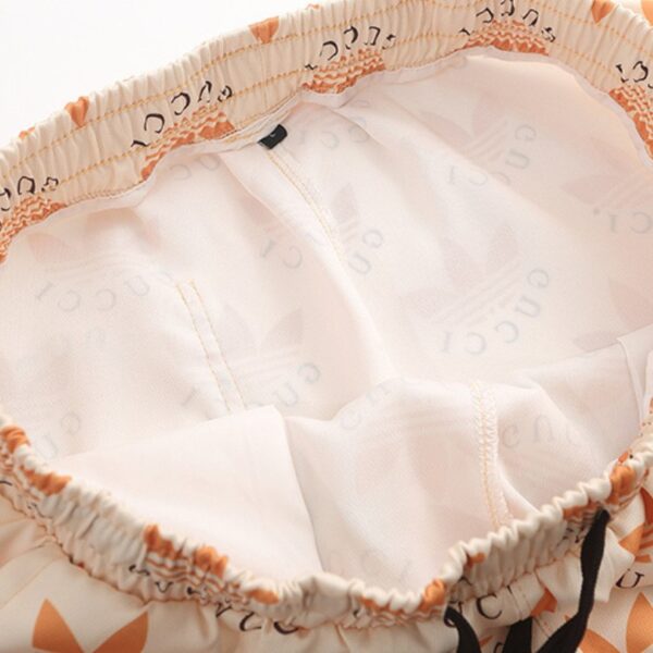 Shorts Gucci x Adidas Trefoil Beige Casual GC029 - Image 5