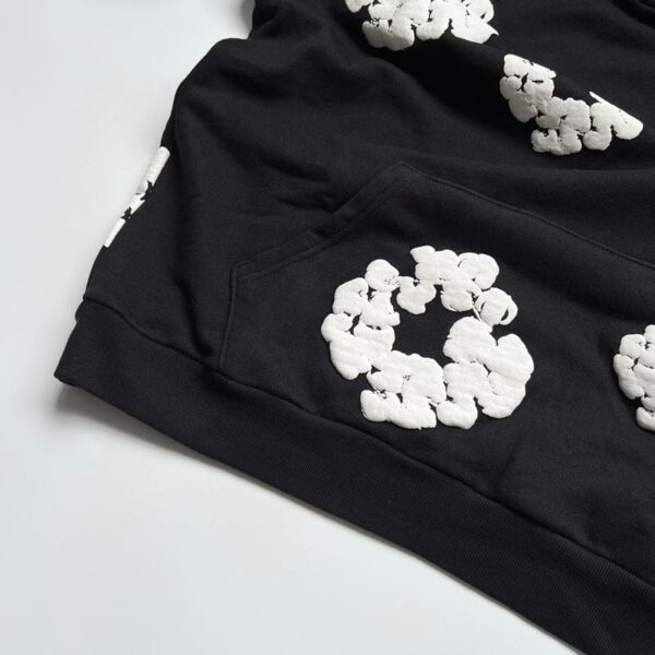 Hoodie Denim Tears The Cotton Wreath Black - Image 4