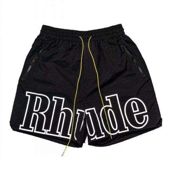 Rhude Logo Short 'Black' - Image 1