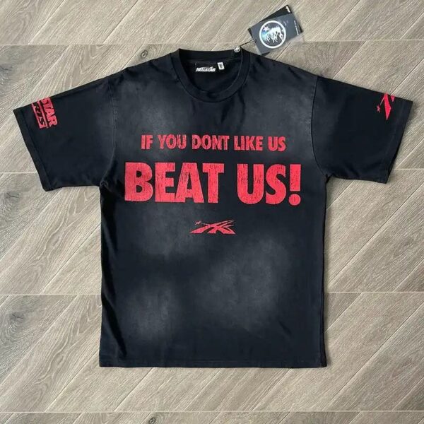 T-shirt Hellstar Hellstar Beat Us! Black - Image 2