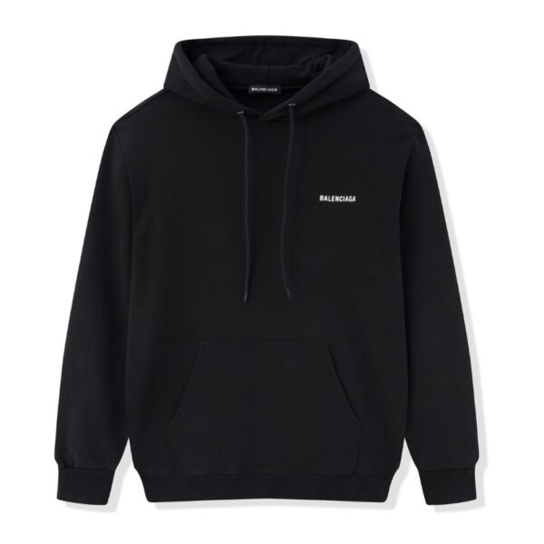 Balenciaga Classic Logo Hoodie Black BL008 - Image 1