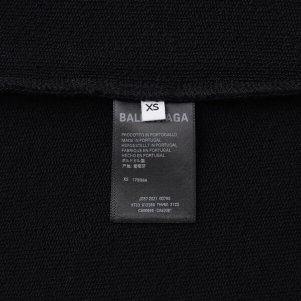 Balenciaga Classic Logo Hoodie Black BL008 - Image 8