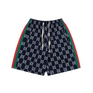 Shorts Gucci Monogram Stripe Navy GC056