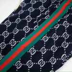 Shorts Gucci Monogram Stripe Navy GC056 - Image 7