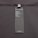 T-shirt Balenciaga BB Logo Spray Paint Black BL007 - Image 7