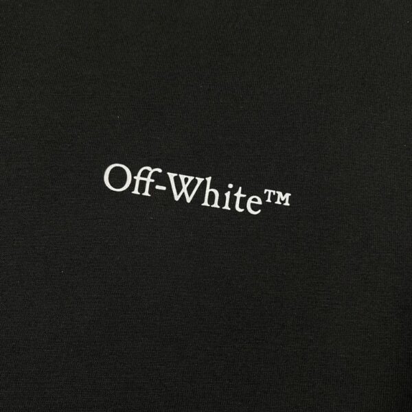 T-shirt Off-White Milan Graphic Back Black Oversized OFF001 - Image 4