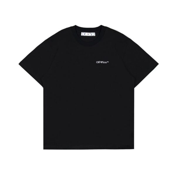 T-shirt Off-White Milan Graphic Back Black Oversized OFF001 - Image 1