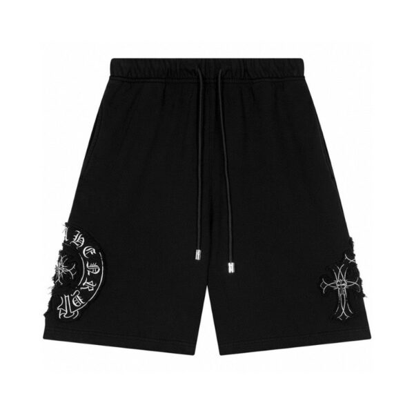 Shorts Chrome Hearts Black Cross Patch CH031 - Image 1