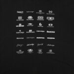 Balenciaga Multi-Logo Print Hoodie Black BL002 - Image 5