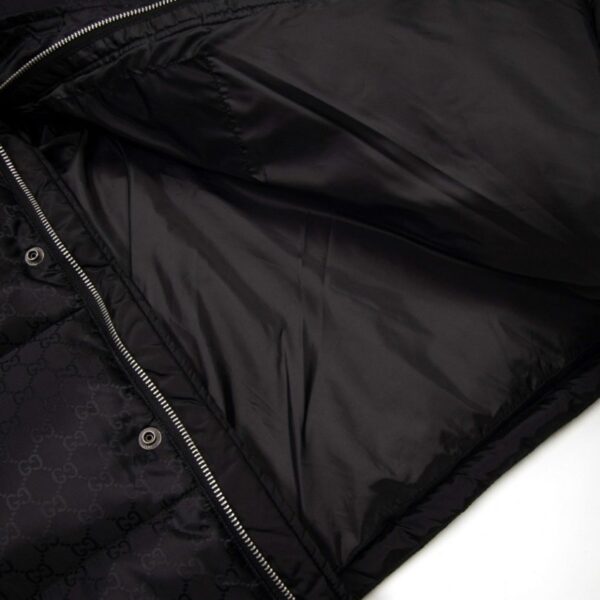 Jacket Gucci Puffer Monogram Black GC005 - Image 9