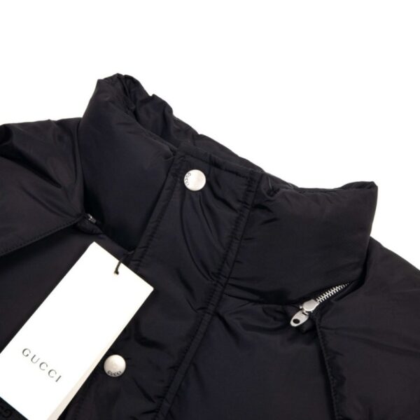 Jacket Gucci Puffer Monogram Black GC005 - Image 11