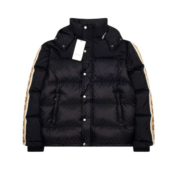 Jacket Gucci Puffer Monogram Black GC005 - Image 1