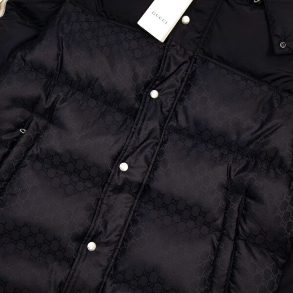 Jacket Gucci Puffer Monogram Black GC005 - Image 10