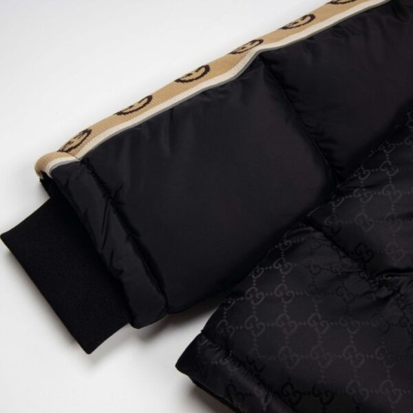Jacket Gucci Puffer Monogram Black GC005 - Image 6