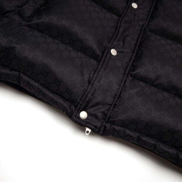 Jacket Gucci Puffer Monogram Black GC005 - Image 8