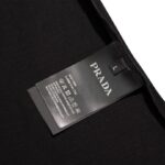 T-shirt Prada Milano Triangle Logo Black PD020 - Image 10