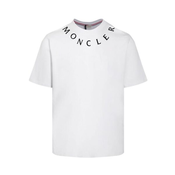 T-shirt Moncler White Logo Crewneck MCL028 - Image 1