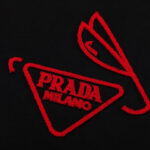 T-shirt Prada Milano Logo Black PD005 - Image 4