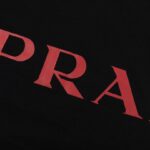 T-shirt Prada Milano Logo Black PD005 - Image 6