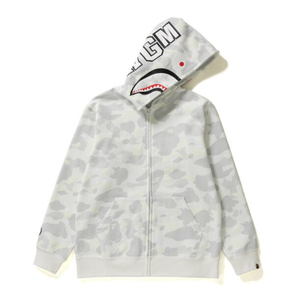 Hoodie Shark Camo Full Zip BAPE BP082 - Image 1