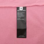 T-shirt Balenciaga Graphic Slogan Distressed Pink BL009 - Image 7