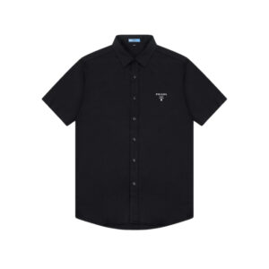 Shirt Prada Logo Short Sleeve Black PD002