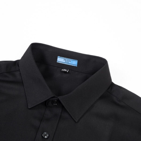 Shirt Prada Logo Short Sleeve Black PD002 - Image 8