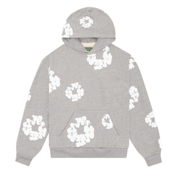 Hoodie Denim Tears The Cotton Wreath Grey - Image 1