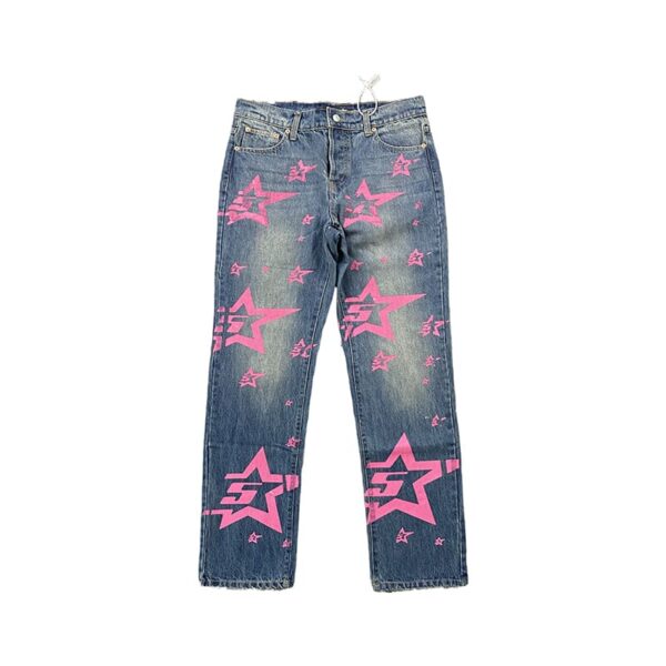 Jeans Sp5der Pink Stars - Image 1