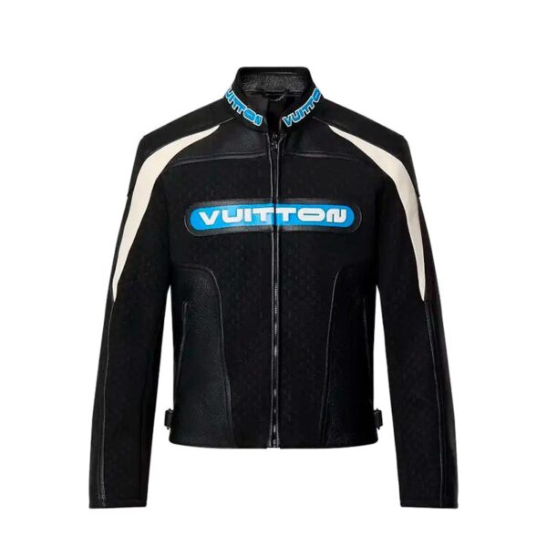 Jacket LeatherLouis Vuitton Leather Mix Biker - Image 1