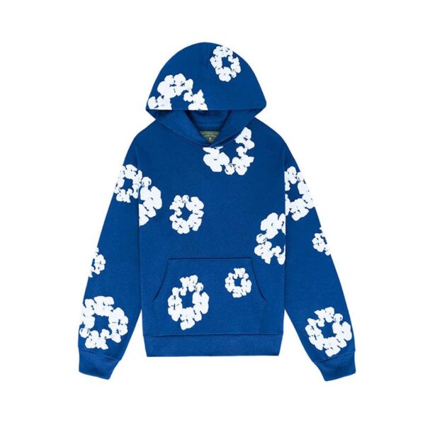 Hoodie Denim Tears The Cotton Wreath Blue - Image 1