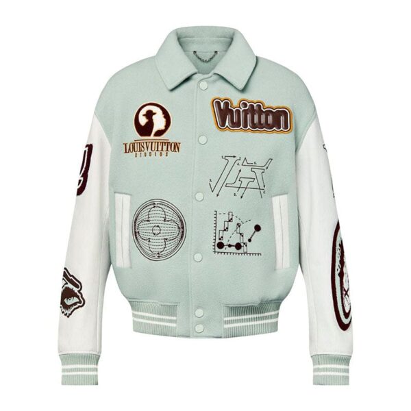 Jacket Louis Vuitton Leather and Wool Varsity - Image 1