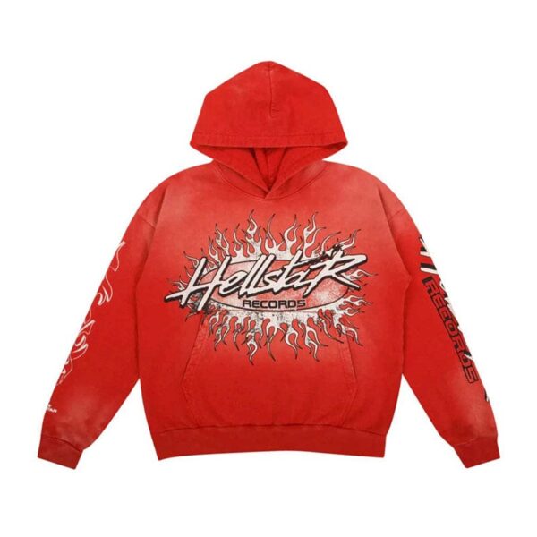 Hoodie Hellstar Records Hoodie Red - Image 1