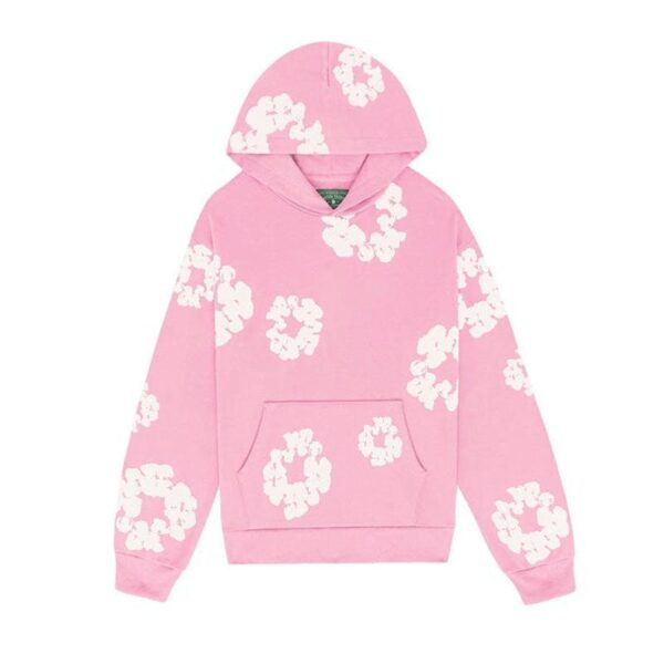 Hoodie Denim Tears The Cotton Wreath Pink - Image 1