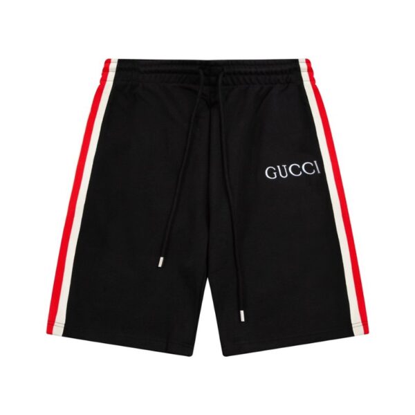 Shorts Gucci Stripe Logo Black GC055 - Image 1